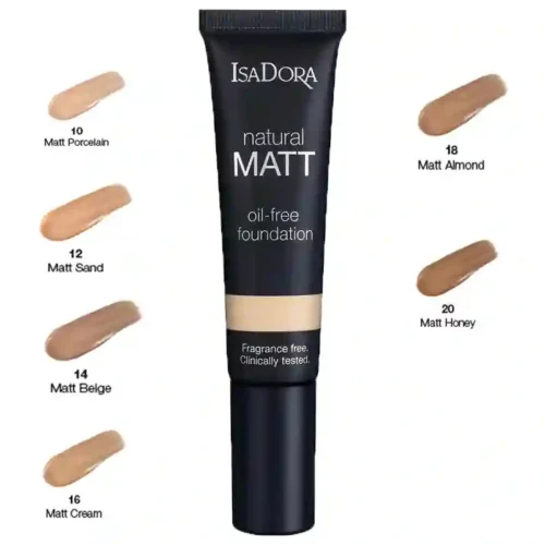 کرم پودر ایزا دورا مدل Natural Matt حجم ۳۵ میلی لیتر