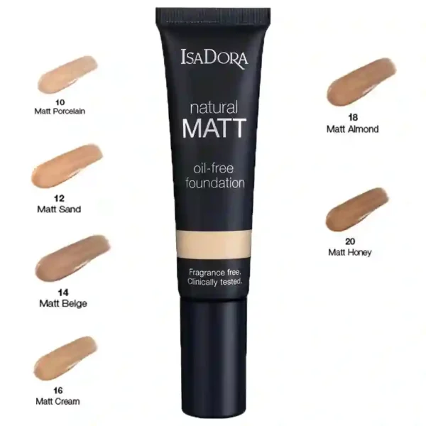 کرم پودر ایزا دورا مدل Natural Matt حجم ۳۵ میلی لیتر