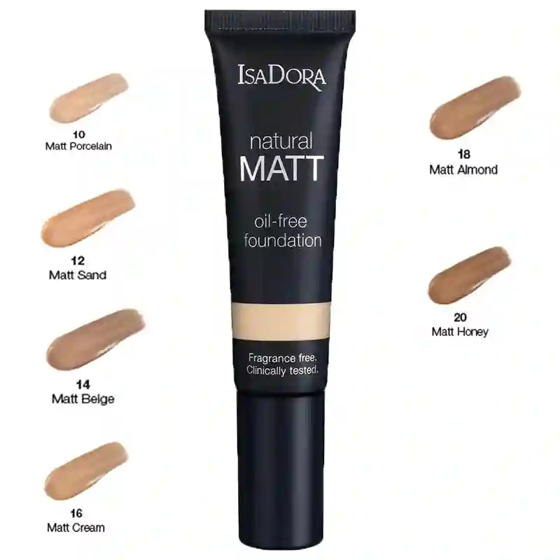 کرم پودر ایزا دورا مدل Natural Matt حجم ۳۵ میلی لیتر