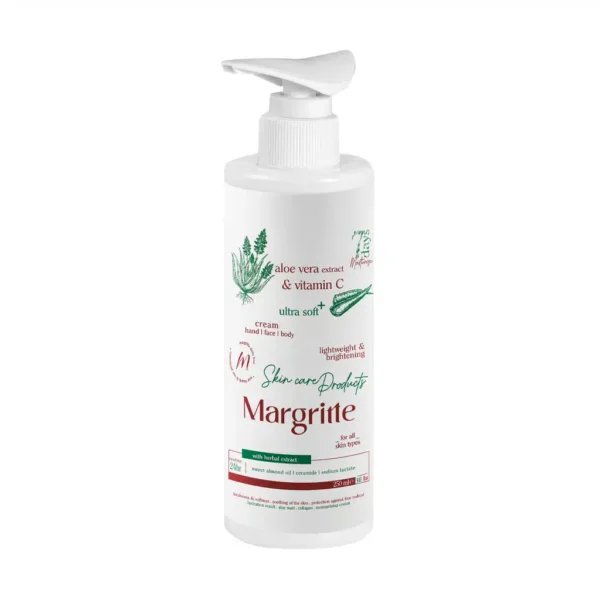 کرم مرطوب کننده و آبرسان مارگریت آلوئه ورا حجم ۲۵۰ میلی لیتر